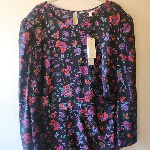 NWT Veronica Beard Selena Floral Sheath Maxi Ruched Silk Dress, size 20 - Picture 4 of 15